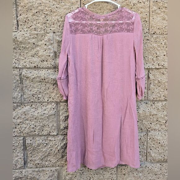 Elegant Pink Lace-Trimmed Women's Top - Picture 16 of 16